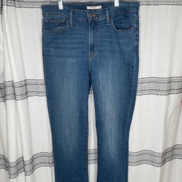 LEVI'S 512 Slimming Boot Mid Rise Jeans, Size 32 - Picture 3 of 10
